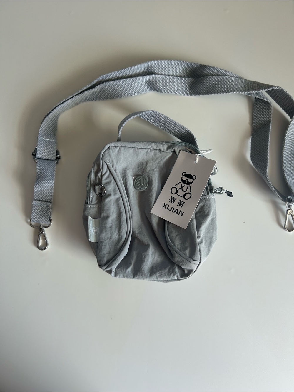 Light blue crossbody bag small size